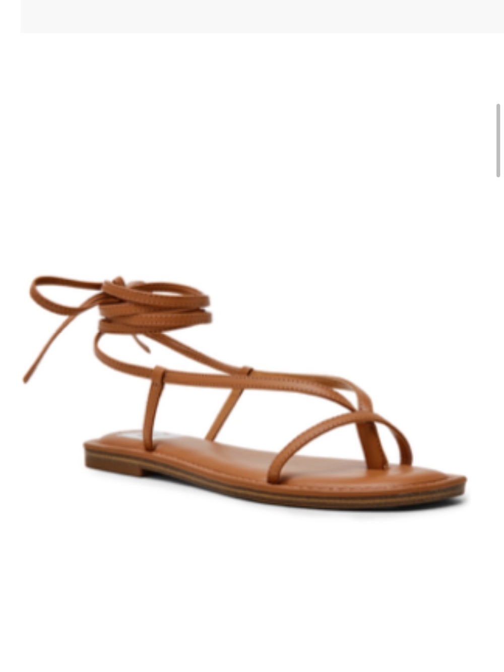 Lightly worn Dolce Vita Tan Lace-Up Strappy Flat Sandal